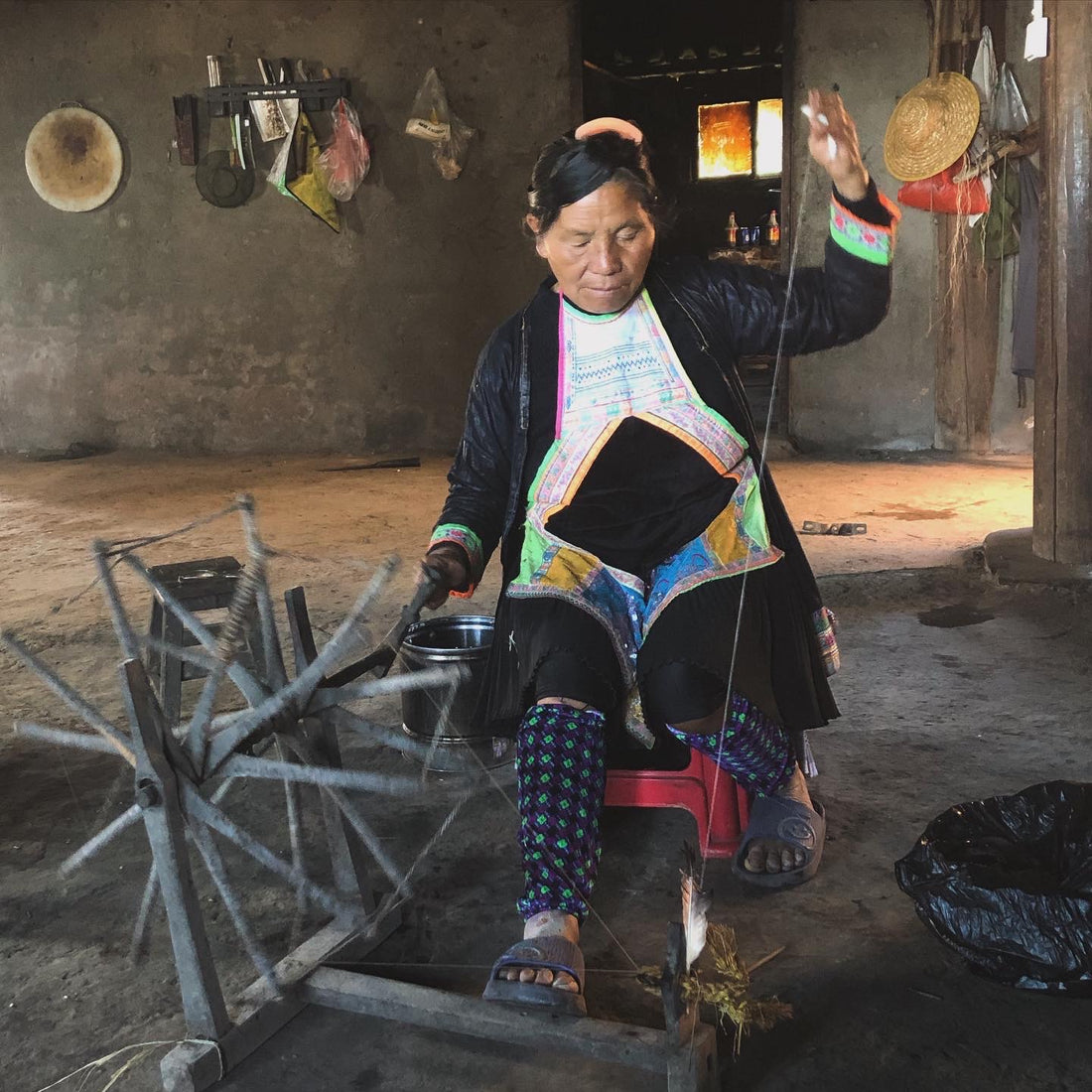 Sourcing journey for the fully handmade fabrics