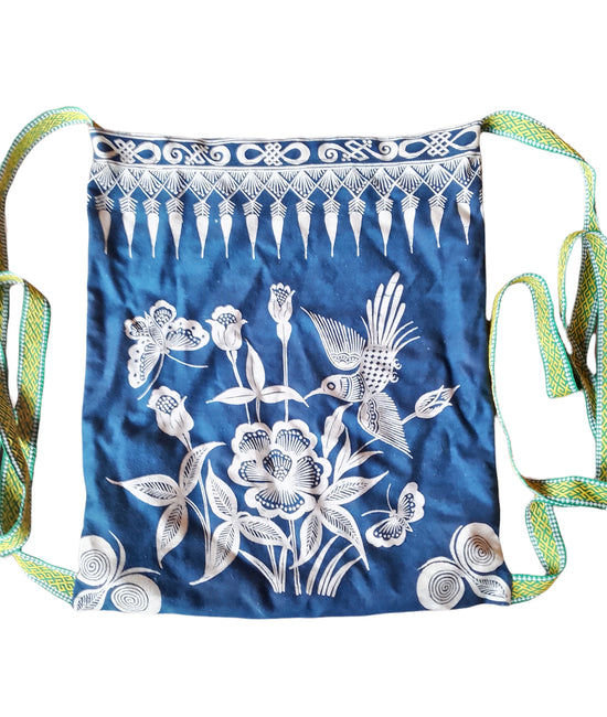 batik cotton backpack
